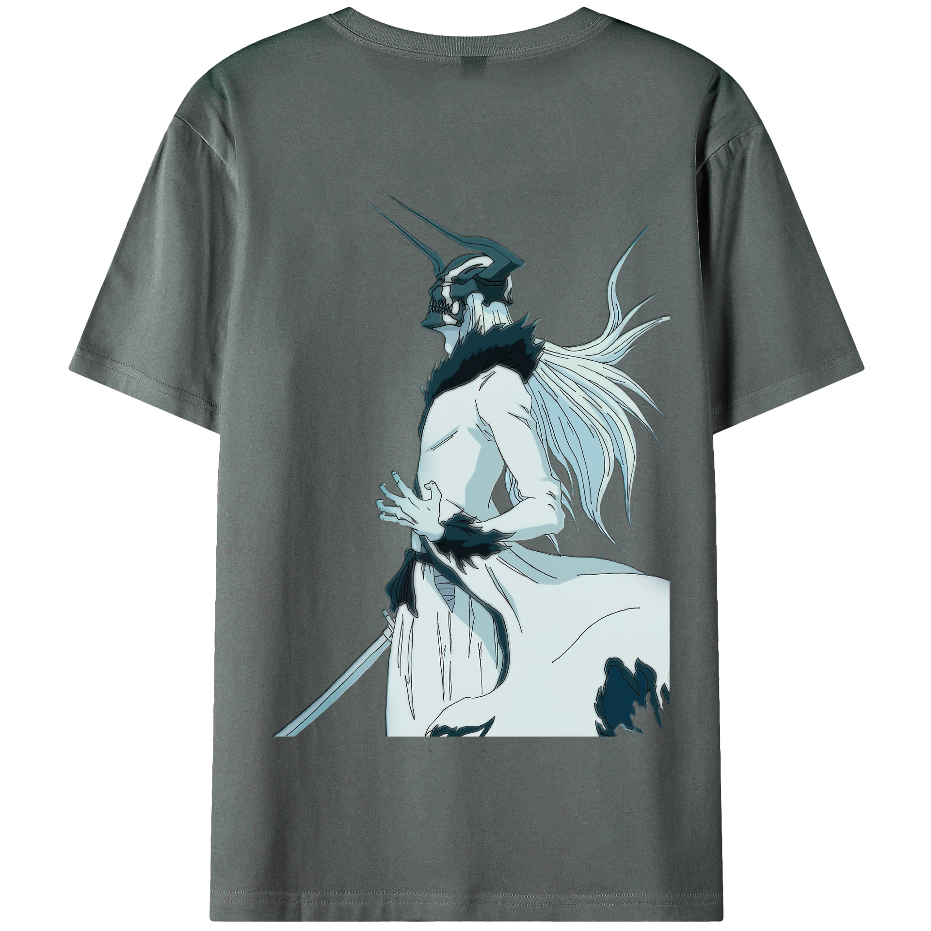（画像用） ブリーチ 黒崎一護（くろさき いちご）BLEACH Kurosaki Ichigo 綿100％半袖Tシャツ（背面プリント）